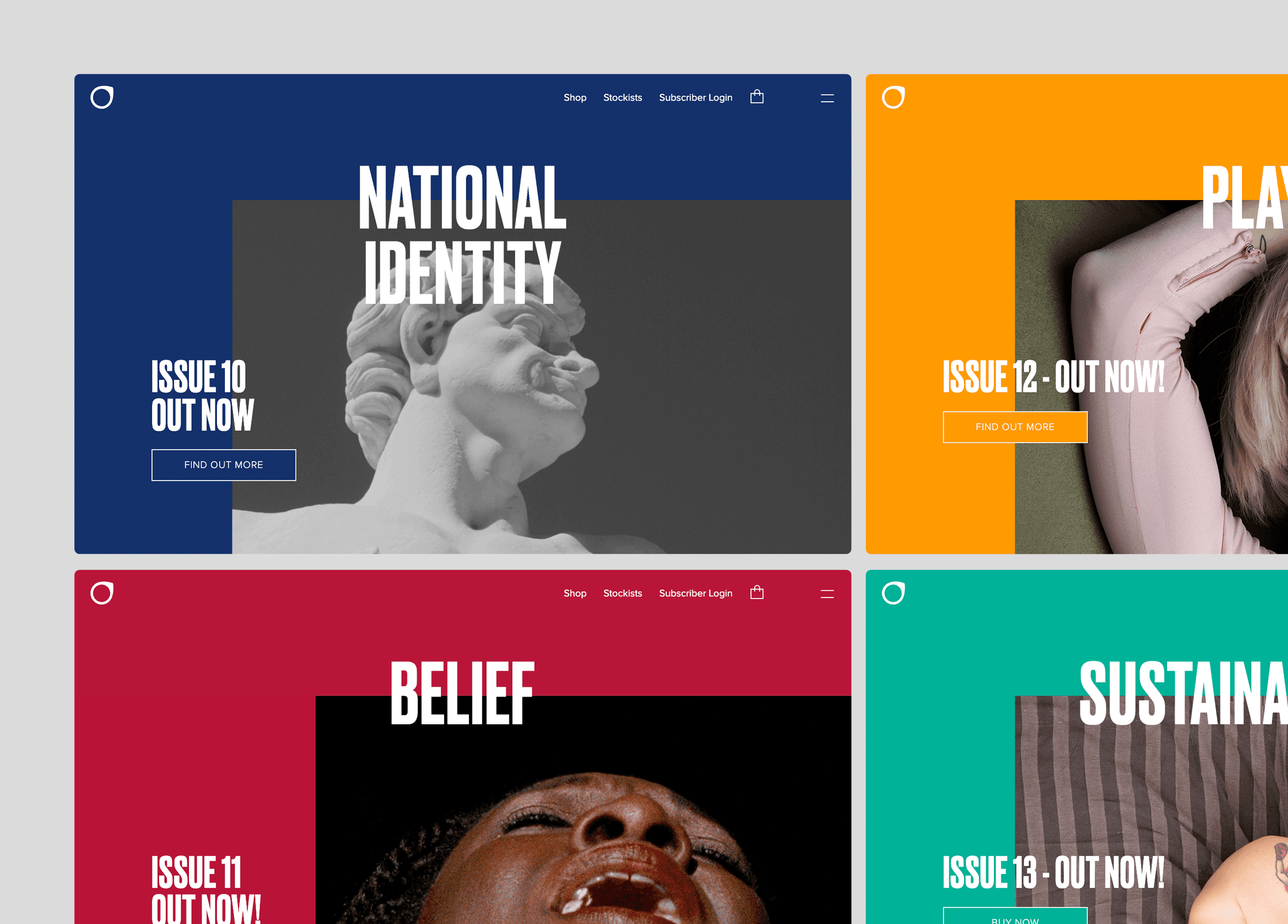 Different homepage styles