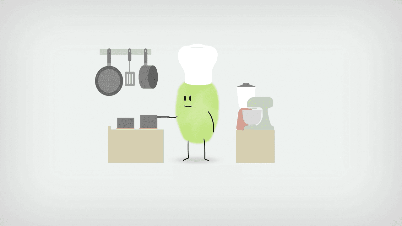 Illustration of person cooking