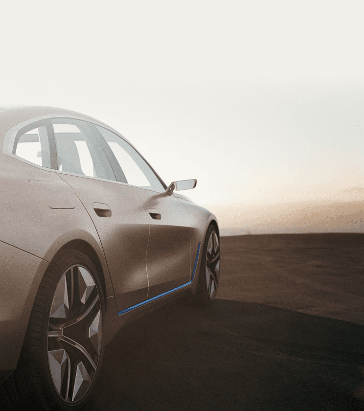 Rear shot of BMW
