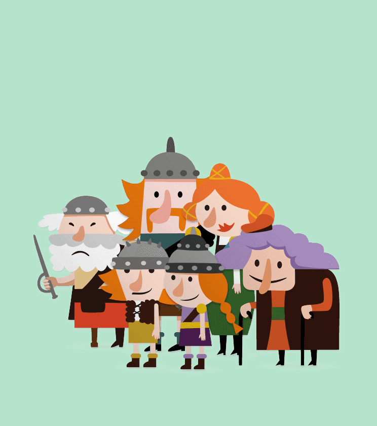 Cartoon characters